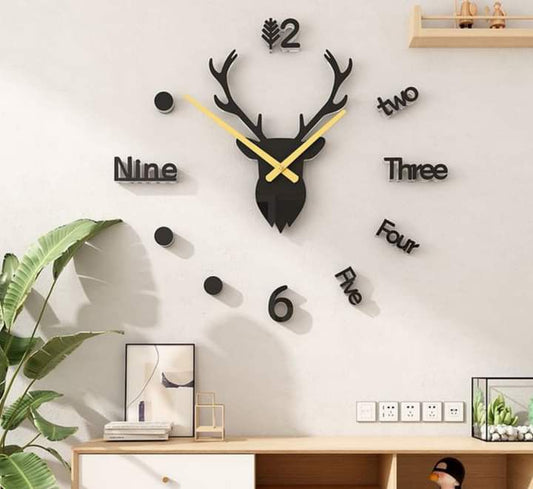 Deer Wall Clock Large || Hot Selling