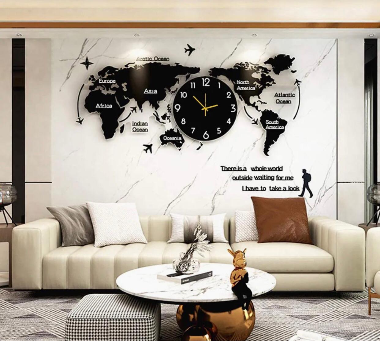 World Map Wall Clock - Wall Clock