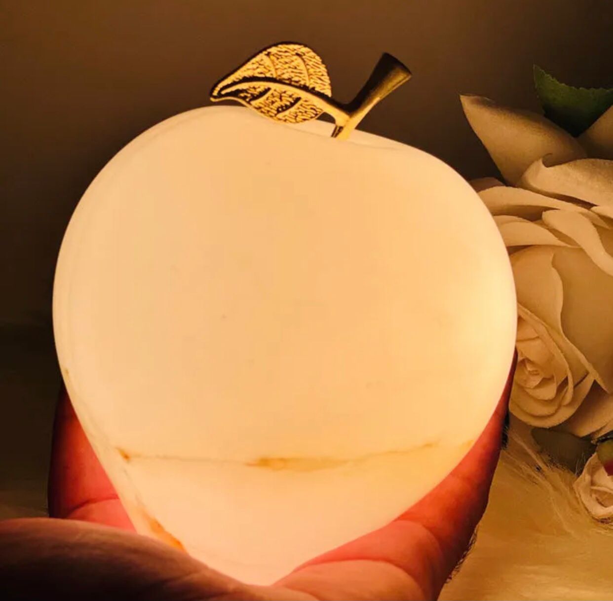 Marble Apple illuminate lamp